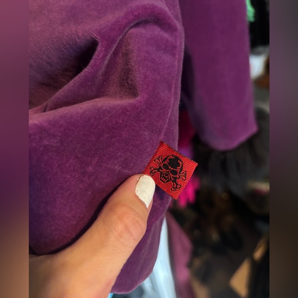 Tripp NYC Purple Velvet Coat - Picture 9 of 11